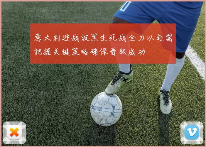 意大利迎战波黑生死战全力以赴需把握关键策略确保晋级成功